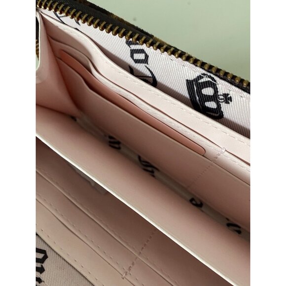 Juicy Couture Juicy Romance Gusset Single Zip Around Natural Leopard VIRAL NEW - Picture 14 of 16